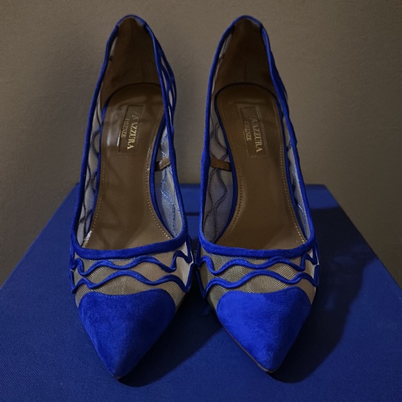 Royal Blue Aquazzura Kai Pump 105! - Picture 3 of 5